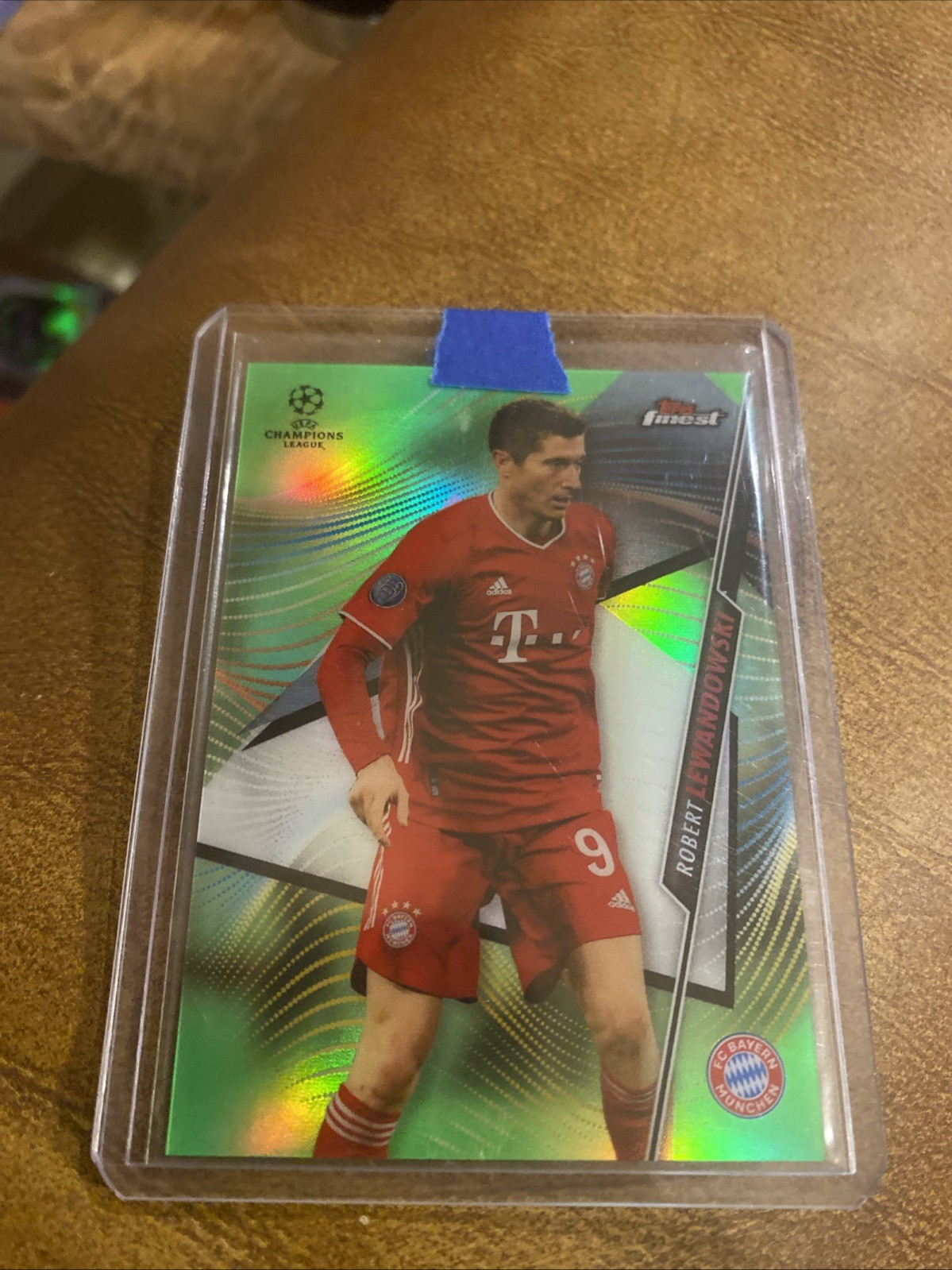 2021 Topps Finest Uefa Robert Lewandowski Green /99