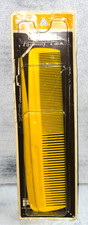 Faberage Combs Vtg Yellow Large Straight Teasing Comb Rat Tail