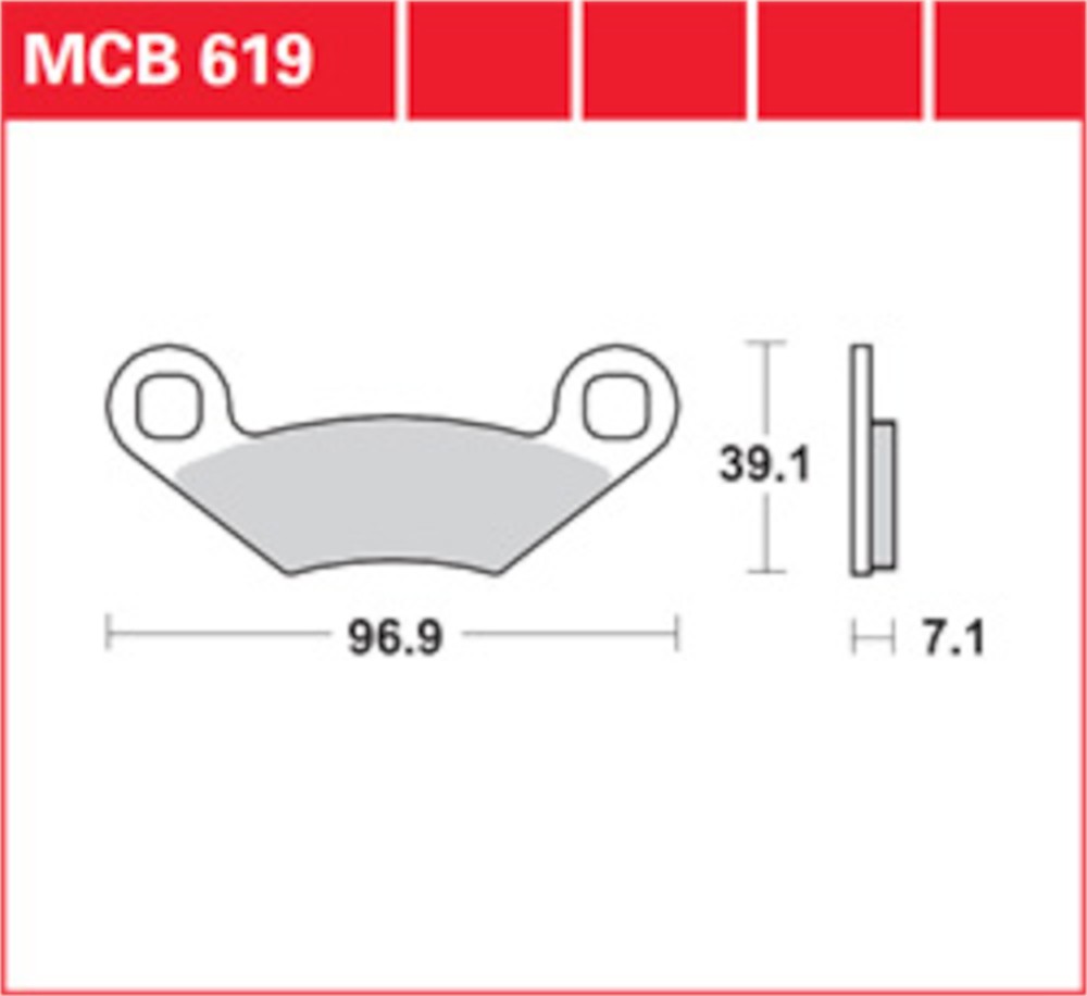 Plaquettes de frein LG MCB 619 avant pour stopper la perte de mordant