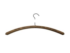 Vintage Wood Advertising Clothes Hanger Connecticut Furriers Cold Fur Storage