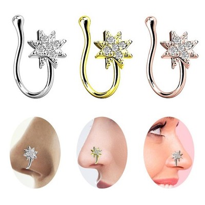 Gefälschte Nasenringe 18G Hoop Non Pierced Body Piercing Schmuck Kein Piercing