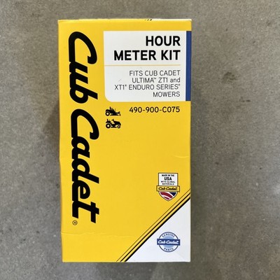 CUB CADET 490-900-C075 Hour Meter Kit. Ultima ZT2, XT1 Enduro Mowers