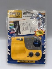 Vtg SPORTS By GPX AM FM Portable Radio Model A315 Water Resistant