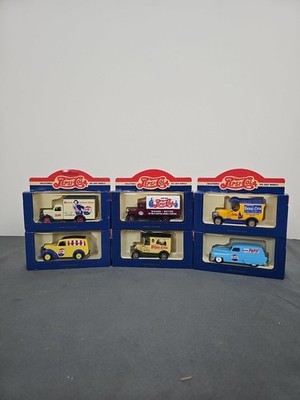 Vintage Lot of 6 Days Gone Pepsi Cola Multicolor Collectible Die Cast, NIB