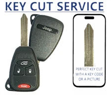 KEY CUT SERVICE + NEW JEEP LIBERTY 2005-2007 Remote Key Fob M3N5WY72XX 315MHZ