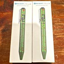 2 Pack-OLIGHT O'Pen Mini 2 Mini EDC Ballpoint Pen - Zombie Green Pocket Size