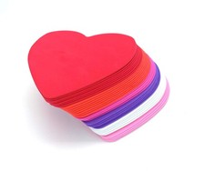 MBJelir EVA Foam Heart Shape DIY Craft Set for Valentine/Mother's Large, Red