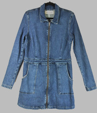 New, Reformation‎ Denim Zip-Up Dress Size 10 #MD1259
