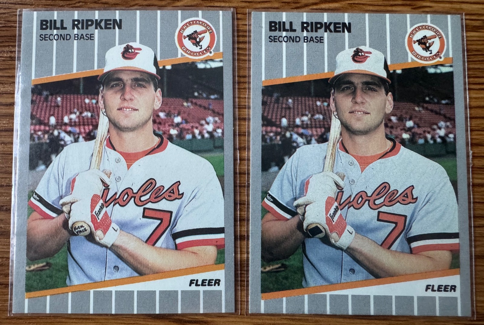 Bill Ripken FF Error Card #616 - 1989 Fleer - Plus Corrected Card - Mint 