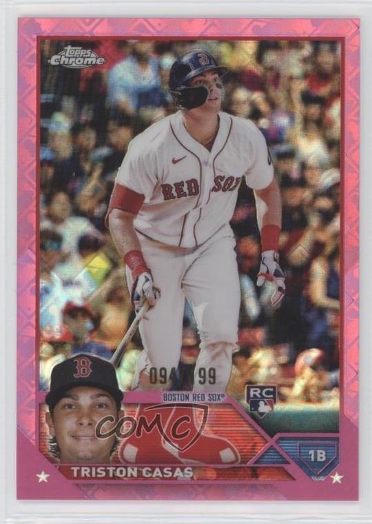 2023 Topps Chrome Logofractor Edition Pink Refractor 94/199 Triston Casas 19fp