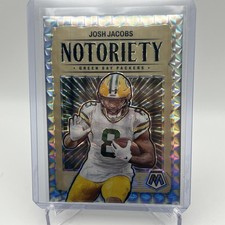 2024 Panini Mosaic  Notoriety Blue Reactive #5 Josh Jacobs Near Mint/Mint