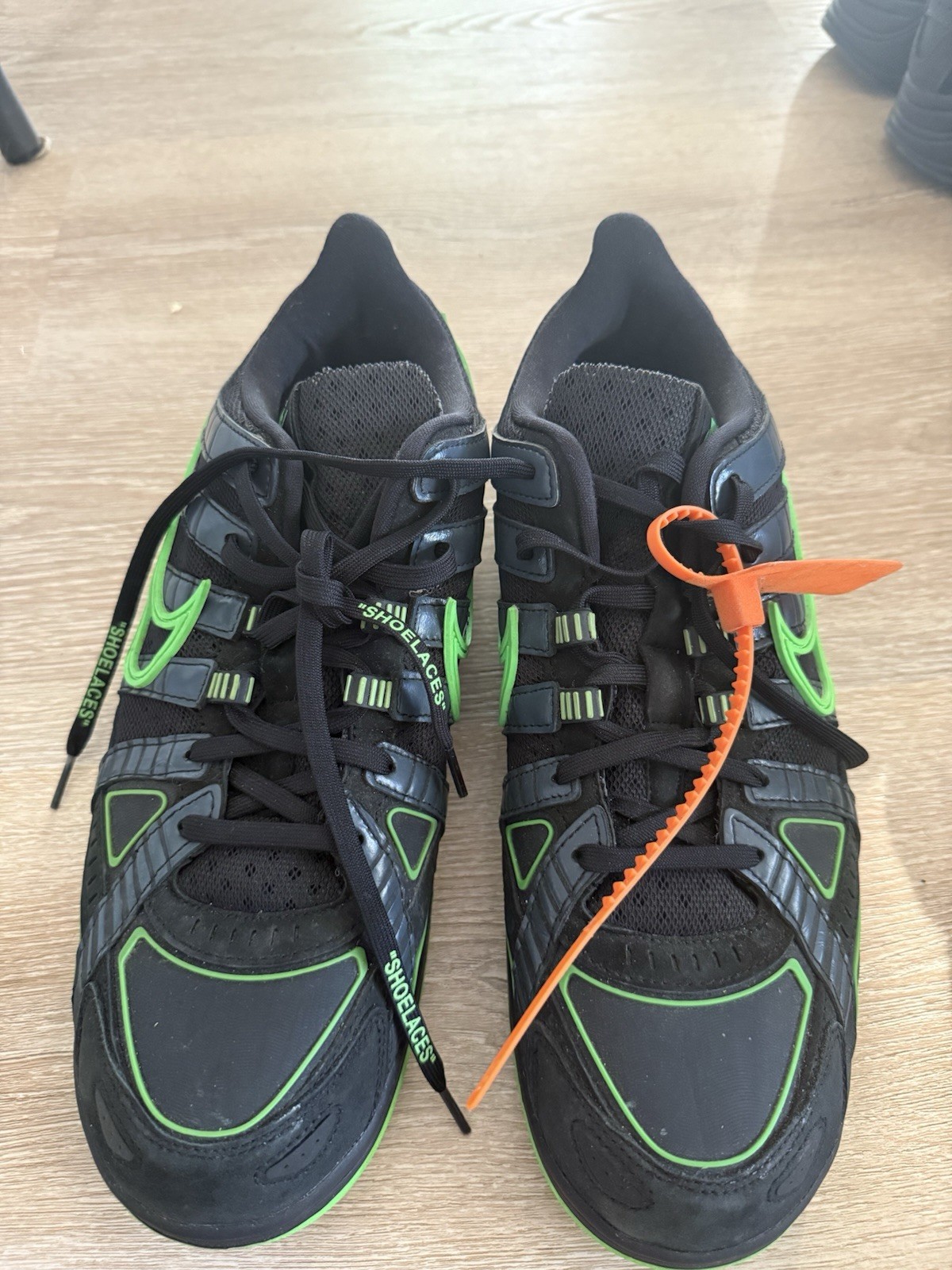 OFF WHITE X NIKE Nike Off White x Air Rubber Dunk Green Strike taglia 14