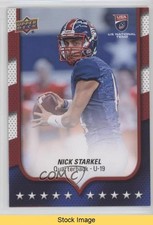 2016 Upper Deck USA Football USA U19 Flag Wave Nick Starkel #14 READ ex5