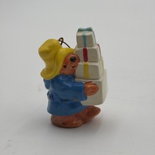 VTG 1978 Eden Toys Inc. Paddington Bear Christmas Ornament Ceramic English