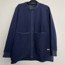 Women  s FIGS Bellery Scrub Jacket Navy 4334 Size XXL