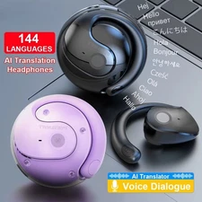 AI Real-Time Translation Bluetooth Earphones Supporting Over 100 Voice Languages
