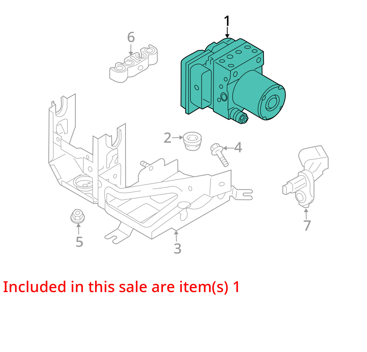 420614517F 2012 08 09 10 11 Audi R8 GT V10 ABS Brake / Vacuum PumpModule (MK)