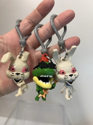 Five Nights At Freddys Keychains/backpack Clip. 2 Vanny And 1 Montgomery Gator 