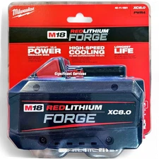 New Genuine MILWAUKEE M18 18V REDLITHIUM FORGE XC 8.0Ah Battery Pack 48-11-1881
