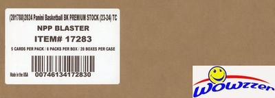 2023/24 Panini PREMIUM STOCK Basketball 20 Box Blaster Sealed CASE! Wemby RC YR!
