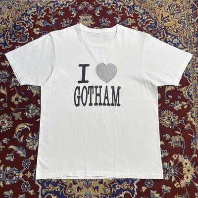 Number Nine I Love Gotham City Silver Heart Japanese brand tee T