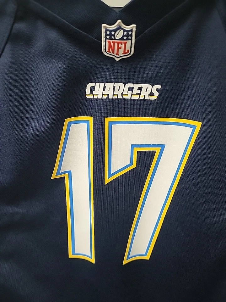 Футболка полевая Phillip Rivers No17 San Diego Chargers от Nike темно-синяя молодежная L - Изображение 2 из 4