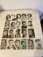 Vntg Movie Stars Pinup Theme Arcade Cards Lot of 21