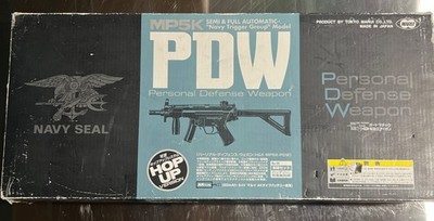 Tokyo Marui H&K MP5K PDW w/ Folding Stock MAG Battery And Box