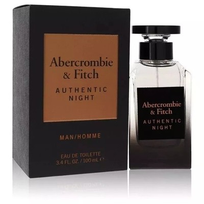Abercrombie & Fitch Authentic Night for Men Eau de Toilette Spray 3.4 oz