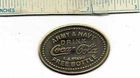 WW2 COCA-COLA Army & Navy Free Bottle Token Metal WWII Vintage Coke Brass