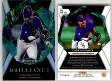 Cade Doughty 2022 Prizm Draft Brilliance Silver BR-CD LSU Blue Jays