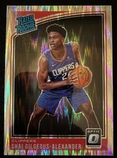 Shai Gilgeous-Alexander 2018-19 Donruss Optic Shock Prizm Rated Rookie #162 MINT