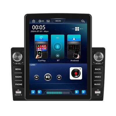 Double 2Din Car Stereo Radio For Apple Carplay Vertical Screen BT SWC USB AUX