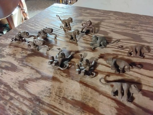 Marx MONKEY LOT (12) JUNGLE Animal circus Playset Daktari Pet Shop Figures