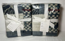 Pottery Barn Love Reversible Handcrafted Quilted King Shams