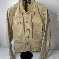 Relativity 100% Leather Tan Jacket Size XL RN70246