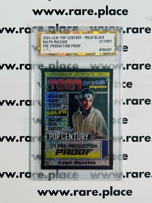 2024 Leaf Pop Century   Mojo Black Ralph Macchio Proof 1/1 SOC POP1