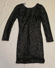 Elegant Divided Dress H&M Women's Size 4 Sequence Perfect For Evening Out