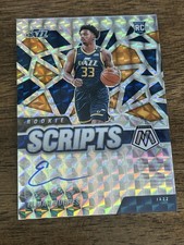 2020-21 Panini Mosaic - Rookie Scripts Elijah Hughes #RS-ELI (AU, RC)