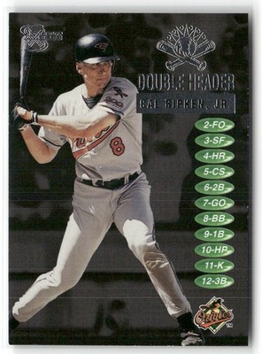 1998 SKYBOX DUGOUT AXCESS DOUBLE HEADER CAL RIPKEN JR. BALTIMORE ORIOLES #14