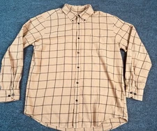 The Foundry Supply Co Young Men’s Button Down Shirt Tan Square XLT