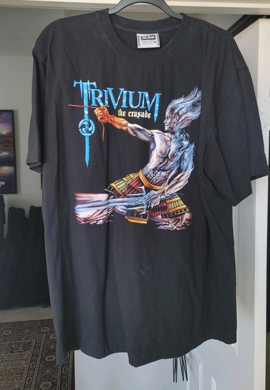 Trivium The Crusade Artwork T-shirt Rare The Roxx XL Heavy Metal