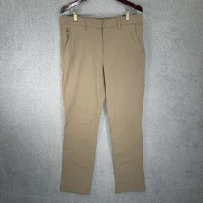 Weatherproof Vintage Mens Brown Regular Fit Stretch Pants 36x32 Nylon Spandex