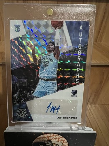2019-20 Mosaic Ja Morant Prizm Rookie Autographs RC Auto Grizzlies