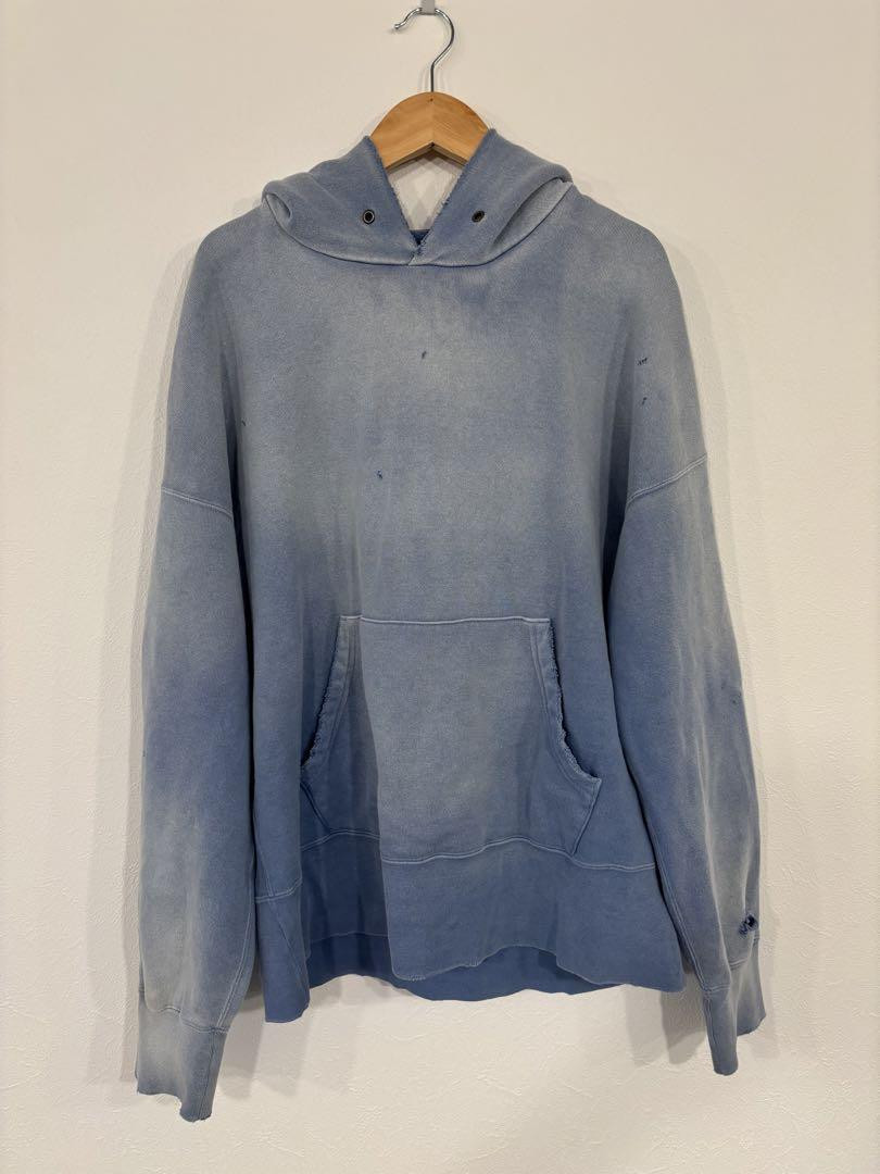 Visvim Court Hoodie L/S Crash 3 Blue Men's Size 3 Japan Made Visvim Court Hoodie L/S Crash 3 Blue Men's Size 3 Japan Made