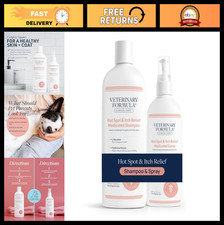 Medicated Hot Spot  Itch Relief Shampoo  Spray for Dogs  Cats - Bundle