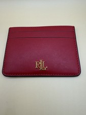Ralph Lauren leather card holder      Minimalist luxury piece with iconic RL logo