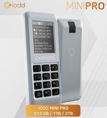 iodd MINI PRO SSD-Laufwerk mit USB-C 3.1 | sichere 256-Bit-Verschlüsselung