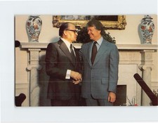 Postcard President Jimmy Carter and Israeli Prime Minister Menachem Begin