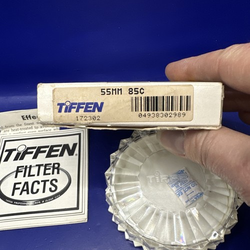 Vintage NOS Tiffen 55mm 85C Orange Color Conversion Filter with Case - Picture 5 of 6